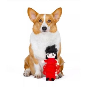 BEETLEJUICE Lydia Bride Bobo Squeaker 9" Dog Toy Plush, Fetch for Pets